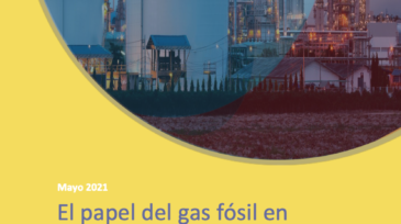 Portada del informe: El papel del gas fósil en España