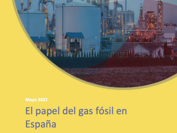 Portada del informe: El papel del gas fósil en España